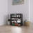 4 Layers Black Shoe Cabinet With Glass Door And Glass Layer Shoes Display Cabinet With LED Light Bluetooth Control