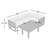Smith 5 Piece Sectional Seating Group with Sunbrella® Cushions-437471030-437471008