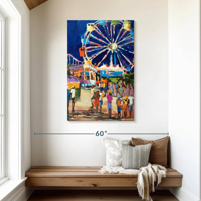 Kerner Night Carnival, 45" H x 30" W