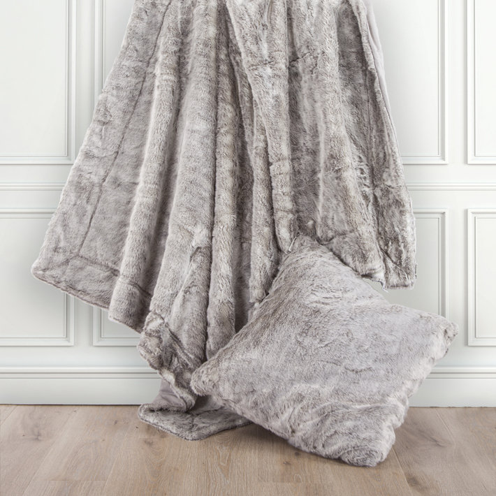 Taie décorative arctique Euro Modern, Gris