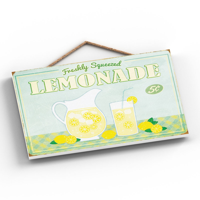 Freshly Squeezed Lemonade - Print on MDF