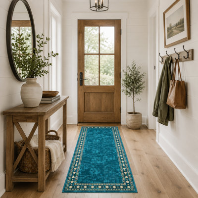 Tapis moderne géométrique, tapis lavable pour le salon, la salle à manger et le bureau