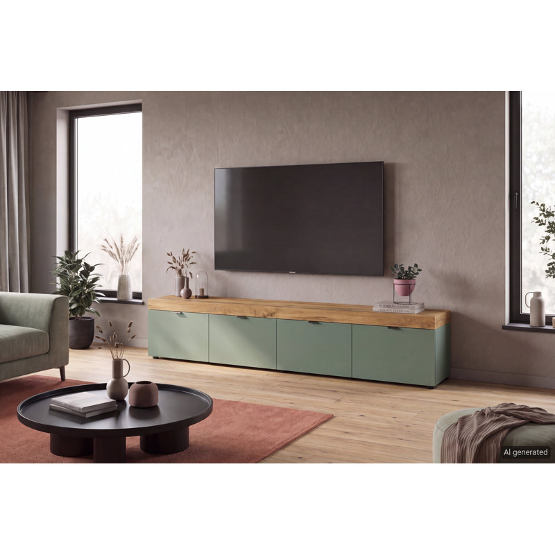 TV Stand for TVs up to 65", Wotan Oak/Green