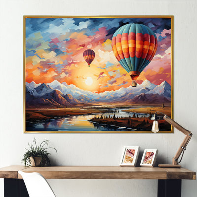 «Expressionist Balloon Flight I» sur toile