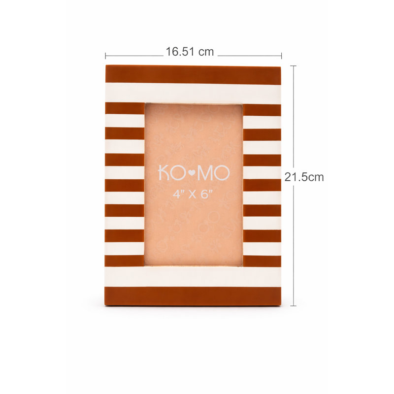 Picture Frame, Brown/White