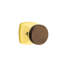 Emtek Select Privacy Knobset w/ Urban Modern Rosette & Conical Stem, Dark Walnut Knob-294449373