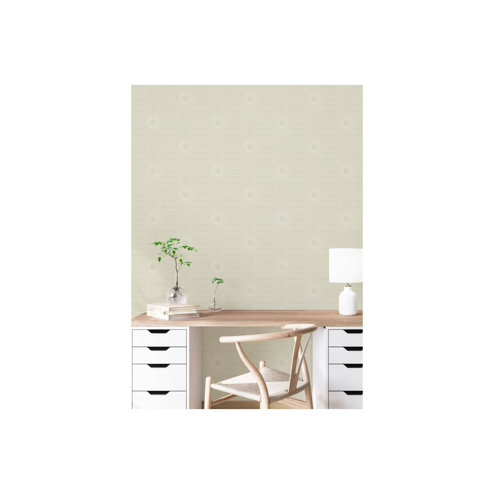 CoEd Wacker Peel & Stick Wallpaper Tile, Desert Sand, Non-pasted