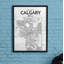 Calgary City Map - Single Picture Frame Print-339018506