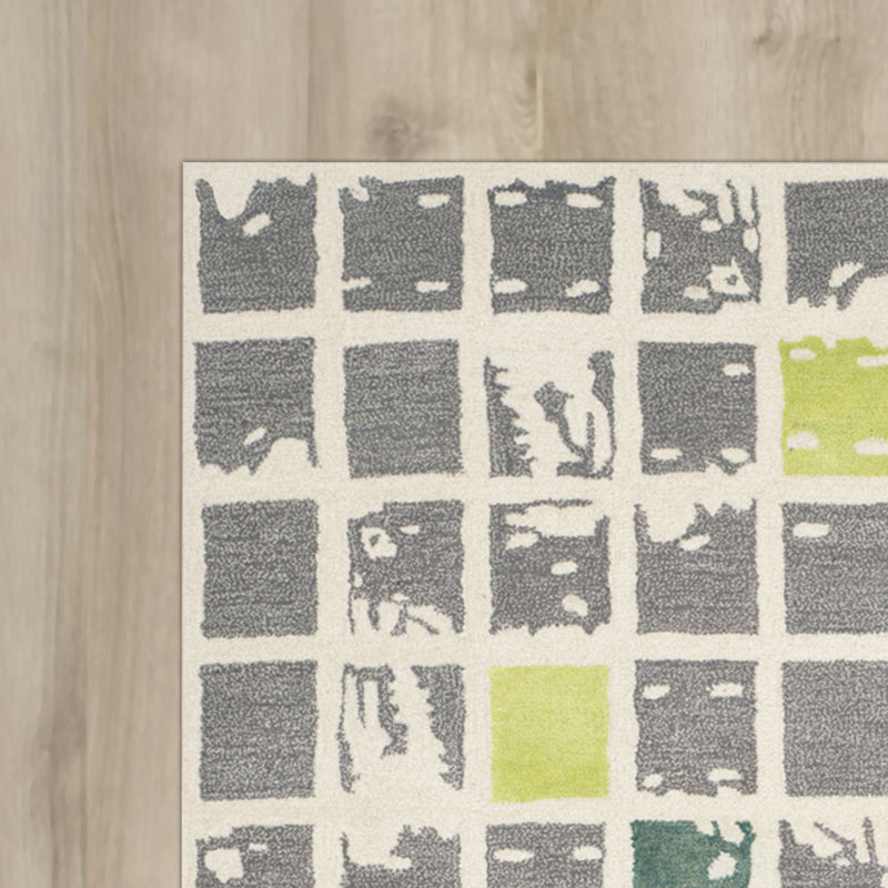 Jefferson Hand Tufted Wool Geometric Rug, Rectangle 8' x 10'