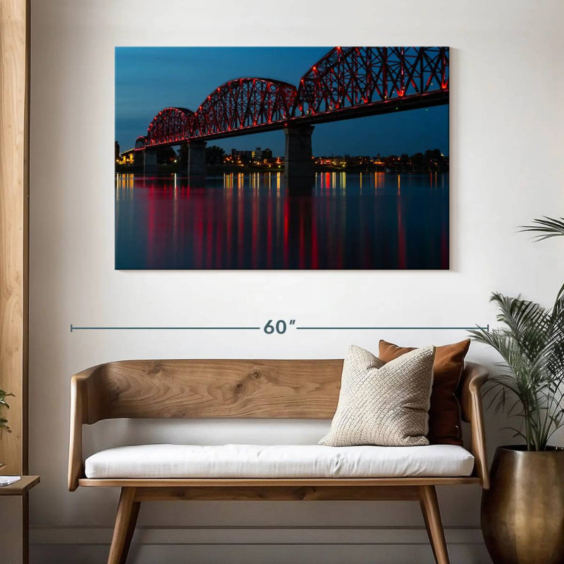 Ravi, pont illuminé à Louisville, H 32 po x l 48 po
