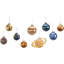 Noble Gems™ 9 Piece Noble Gems Planet Solar System Ball Ornament Set