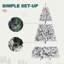 Arbre de Noël blanc enneigé avec pin-130365410