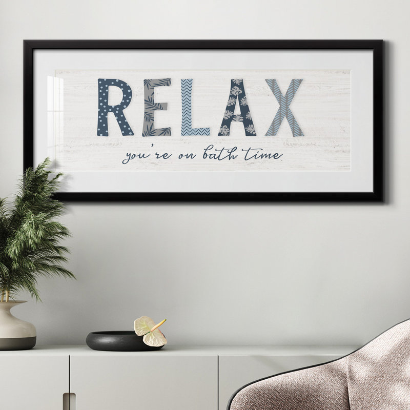 Relax - impression de cadre photo, Noir