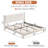  Wauseon Luxury Post Upholstered Bed with Fluffy Velvet, Soft Rounded Corners, No Box Spring Required, Easy Assembly-735645870-735645868