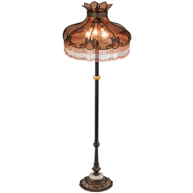 Greenbriar Oak Floor Lamp, Brown/Orange