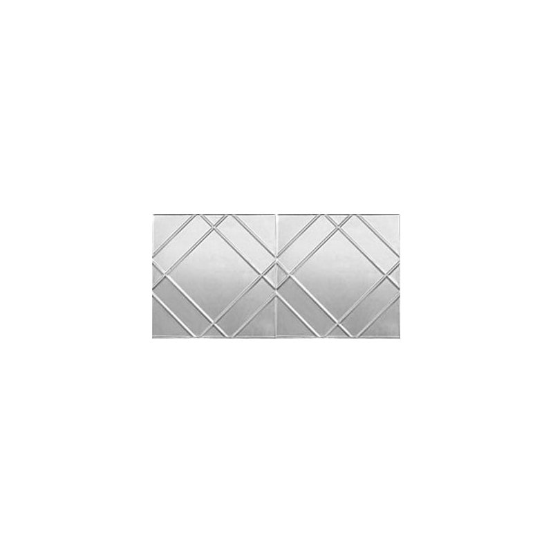 Tuile de plafond en étain glue de 2,04 pi x 4,04 pi