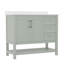 Ensemble de meuble-lavabo simple 36 po avec lavabo, armoire, tablette de rangement ouverte et tiroirs de rangement Caniya-1045739432-1030700855-1045739435