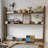 Light-walnut L-Shaped Solid Wood desk-109542603-109542608