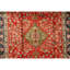 Hand Knotted Area Rug in Red And Blue