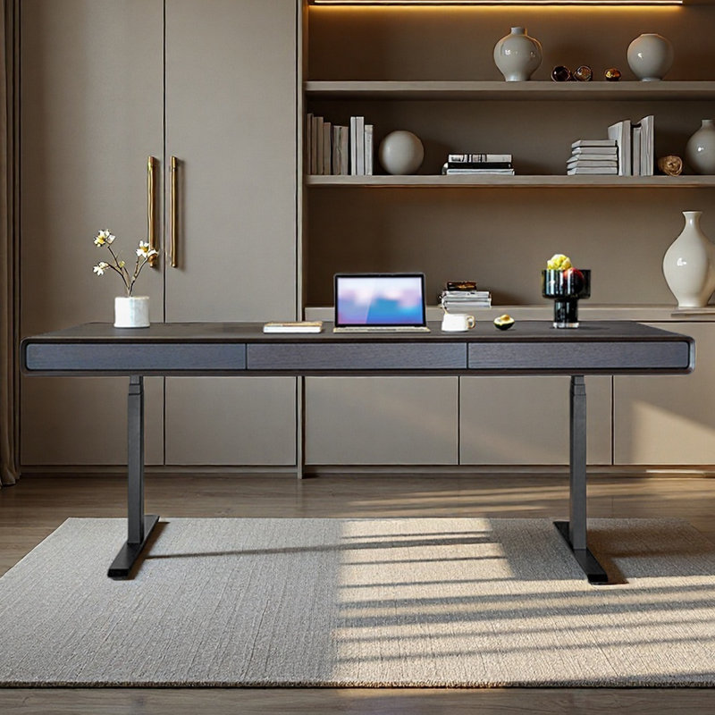 Bureau à hauteur réglable pour une utilisation simple dans un bureau ou un bureau, H 53,94 po x l 78,74 po x P 29,53 po