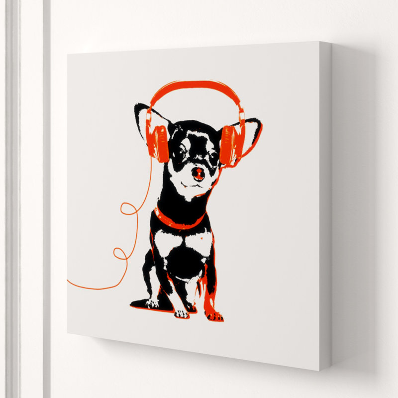 Music Lover I Print by Sofia Fox, 36" H x 36" W x 1.5" D, Glass Coat