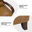 Fauteuil inclinable standard en cuir véritable Hardge-151355068