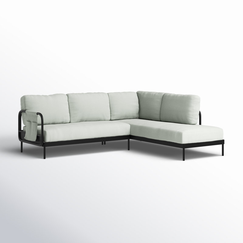 Canapé modulaire en aluminium Darleen, Beige