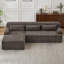 Canapé modulaire surdimensionné en L 102 po Chenille-122060904