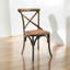 Arnulfo Cross Back Dining Chair, Hand-Finished Distressed Design, Stylish and Comfortable Seating for Any Room-29423219-123844891
