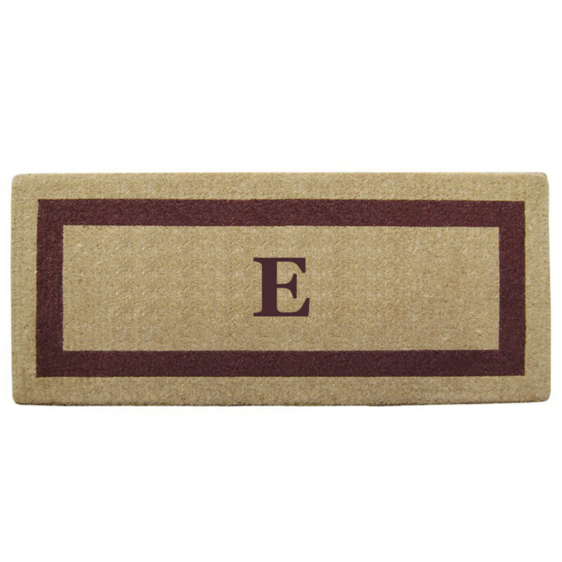Tapis de porte antidérapant pour l'extérieur, Brun, L 22 po x L 36 po, E