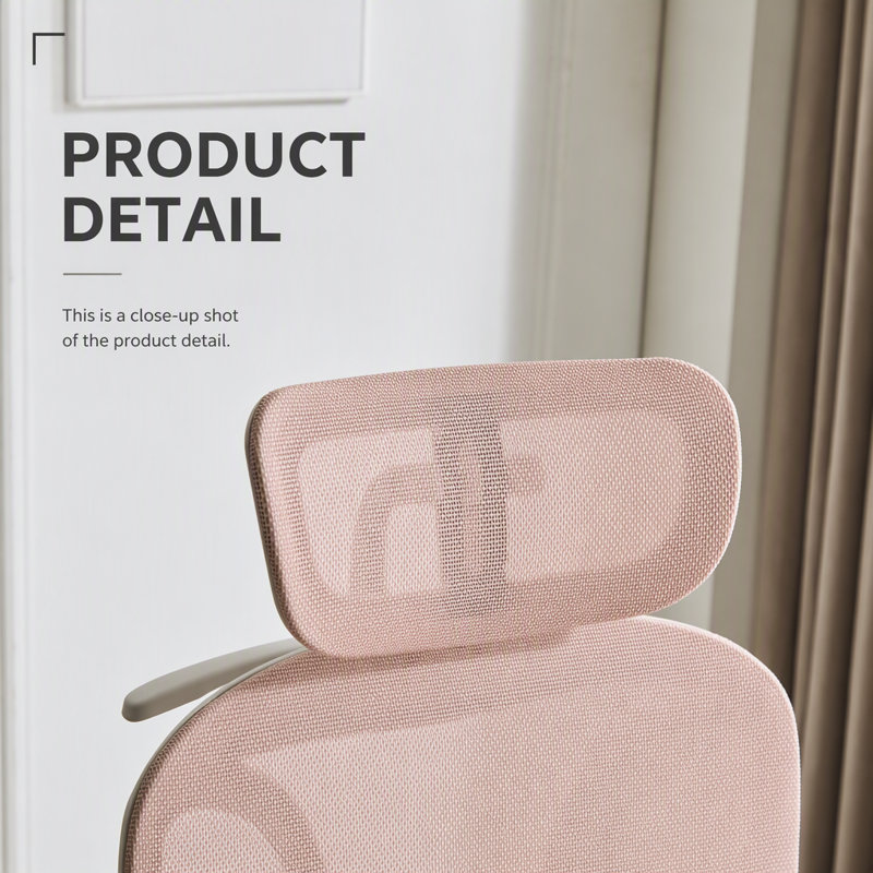 Chaise de bureau ergonomique avec repose-pieds, chaise d'ordinateur à dossier haut avec soutien lombaire dynamique, appui-tête 2D, accoudoirs 4D et assise en maille pour adultes