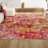 Lasley Contemporary POP Modern Abstract Pink/Orange Rug-483038301
