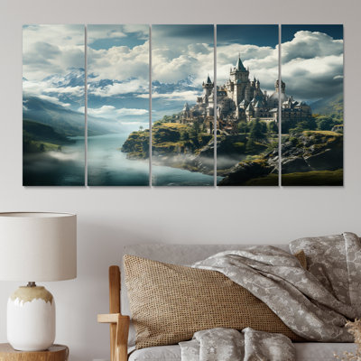 «Castles Castle In The On» sur toile, reproduction de 5 pièces