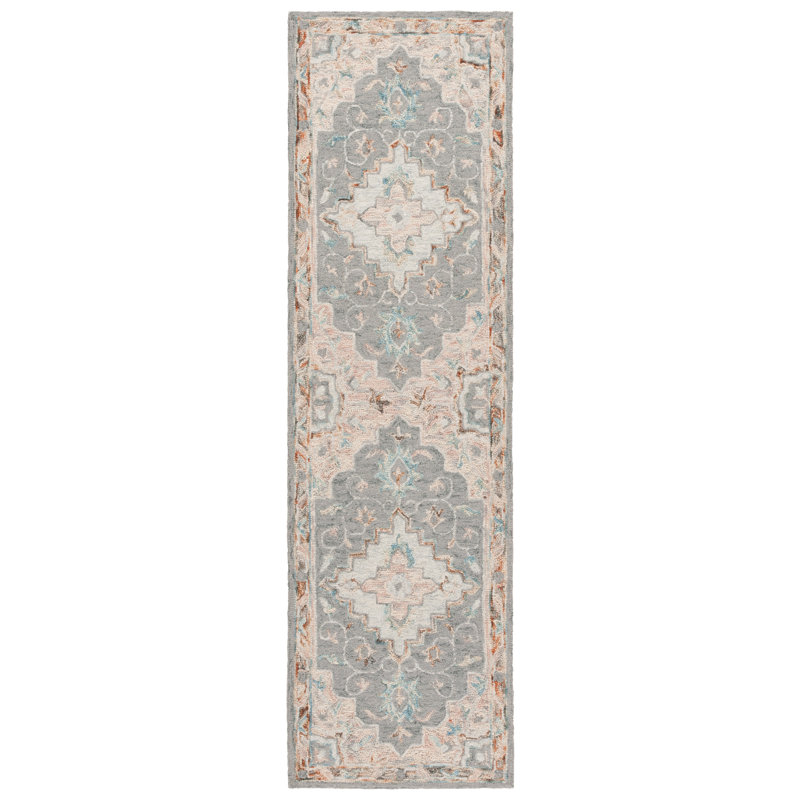 Aeddan Hand Tufted Wool And Cotton Performance Oriental Rug, Runner 2'3" x 8'