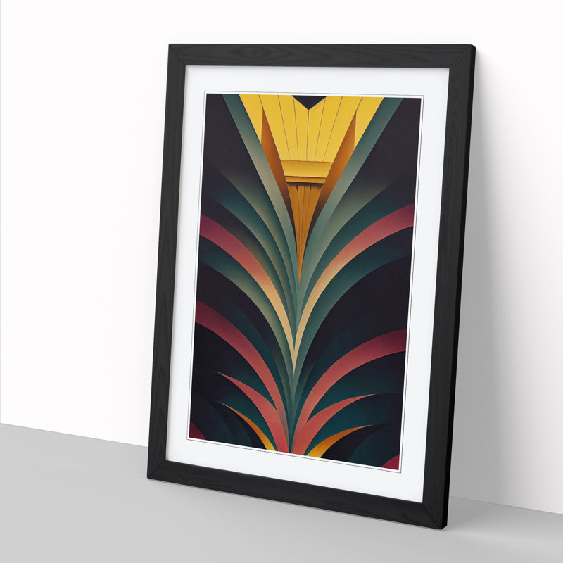 Deco Design Vol.2 - Single Picture Frame Print, Black Framed, 64cm H x 46cm W x 2cm D
