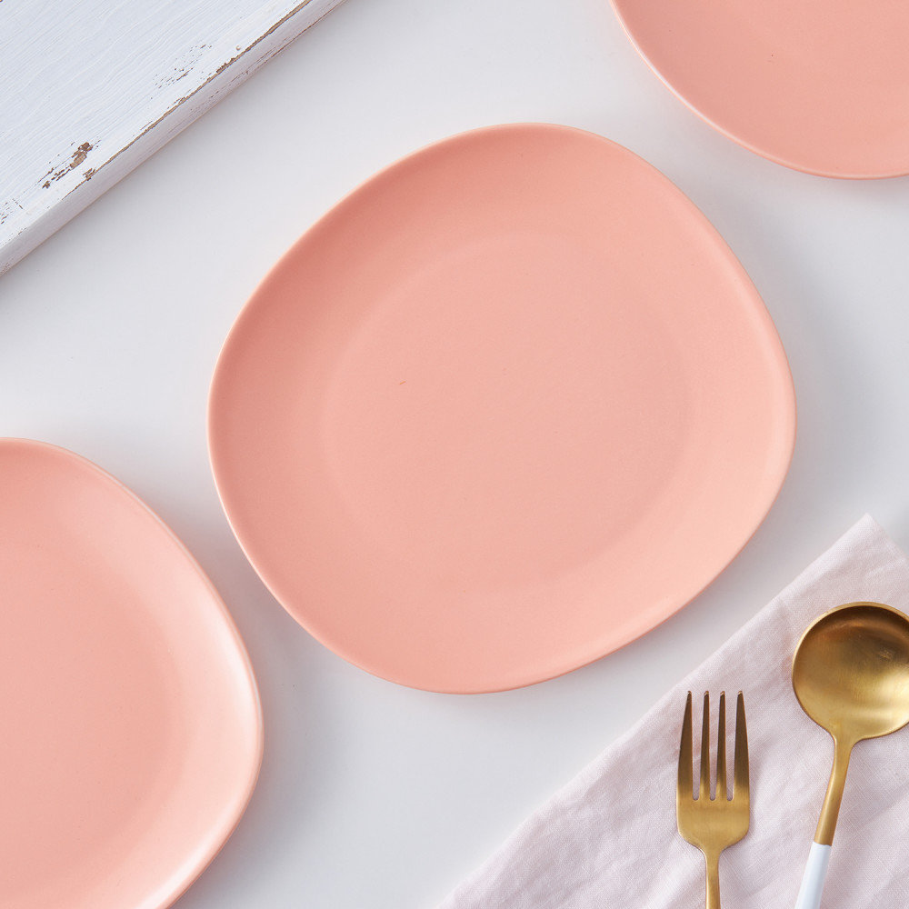 Delilah 8" Porcelain Salad Plate, Peach