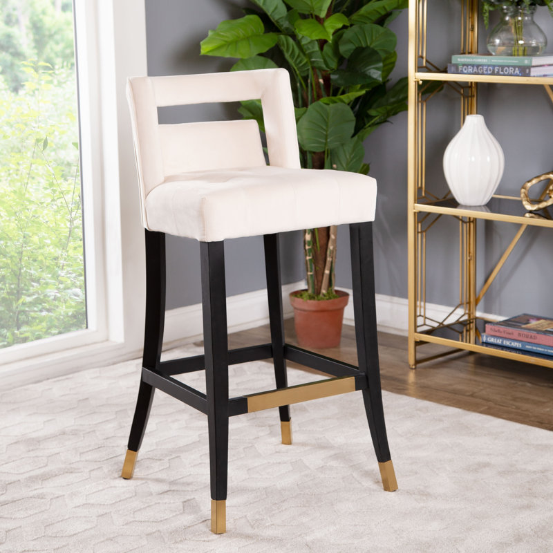 Tabouret de bar et de comptoir Lular, Ivoire, Tabouret de bar (assise de 30 po de hauteur)