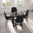 Aleida Round Metal Base Dining Table-374647120