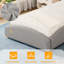 Lit de jour simple avec revêtement en peluche Teddy, structure de lit Cloud avec côtés surélevés, plateforme basse Montessori pour les tout-petits, aucun sommier nécessaire, gris-1925370054-1925370055