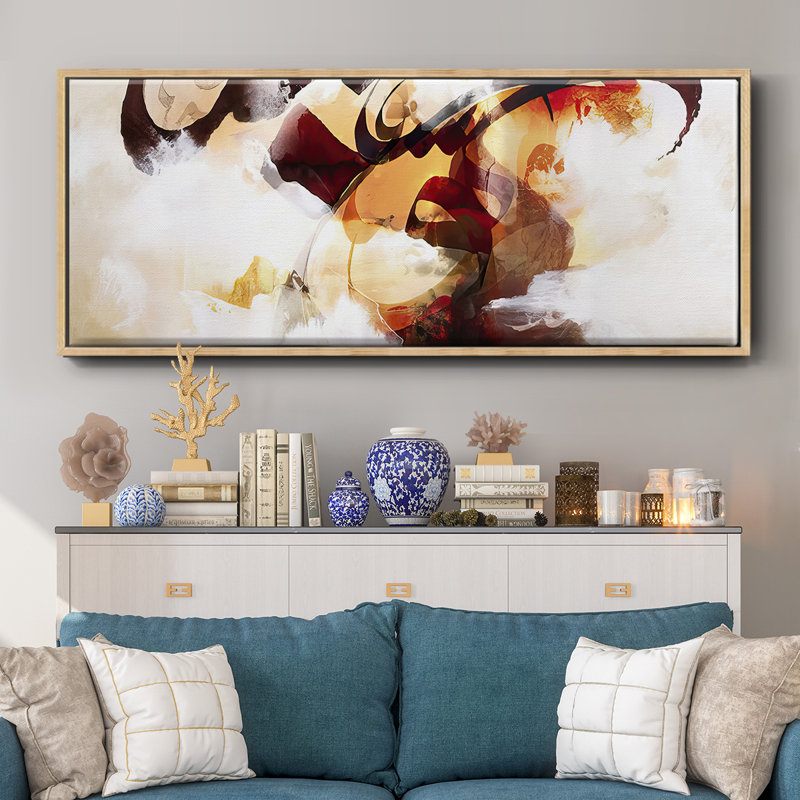 Ramad IV- Framed Canvas, 24" H x 60" W
