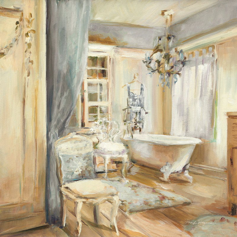 Boudoir Bath I - gris, H 20 po x l 20 po