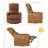 Power Swivel Glider Recliner with USB Charging, Lumbar Support & Faux Leather Upholstery-26786358