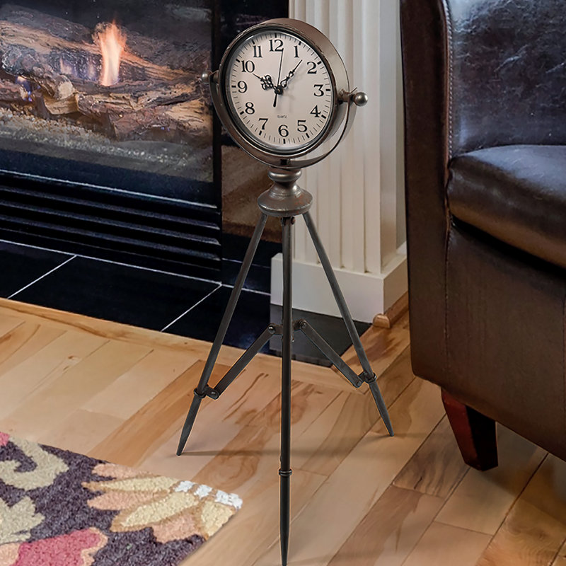 Verne Tripod Timepiece Tabletop Clock