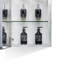 Armoire à pharmacie 15 po x 26 po avec miroir réglable et fixation murale en aluminium pour salle de bain-884584269