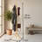 Multifunctional Floor-standing Coat And Hat Rack With 8 Hooks + 3 Adjustable Tree-shaped Shelves. Meets The Needs Of Storing Clothes, Hats, Scarves, And Bags. Suitable For Various Occasions, Practical And Versatile.-959058684