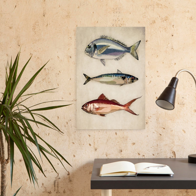 Trio d'océan, art classique de la mer, H 24 po x l 16 po