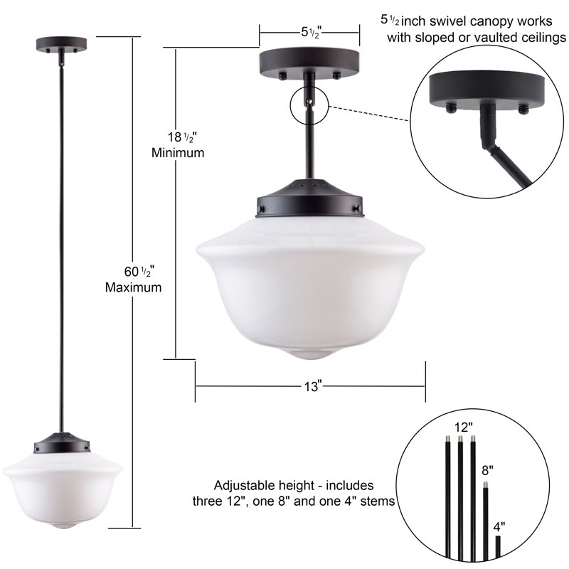 Sille 1 - Light Single Pendant, Black