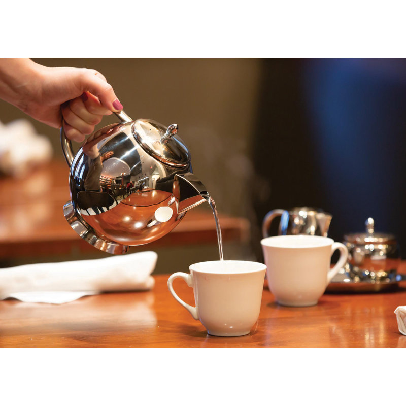 Polished Stainless Steel 24 Oz. Teapot