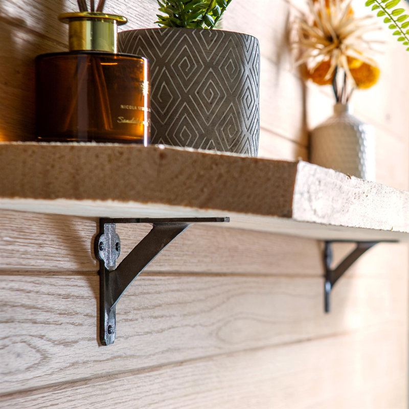 Hammer & Tongs - Iron Shelf Bracket - D100mm, Raw