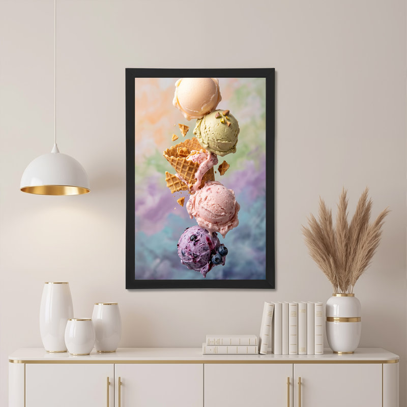 Art mural empilé sur fond de pastel, H 18 po x l 12 po